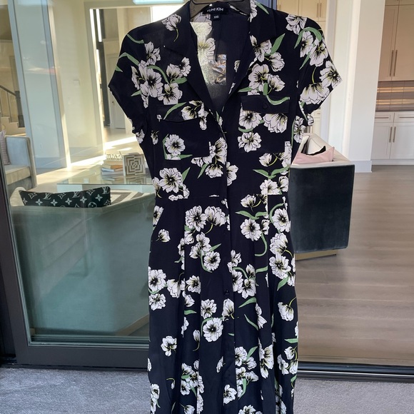 NWT Anthropologie Tara silk maxi dress XS - Picture 4 of 5